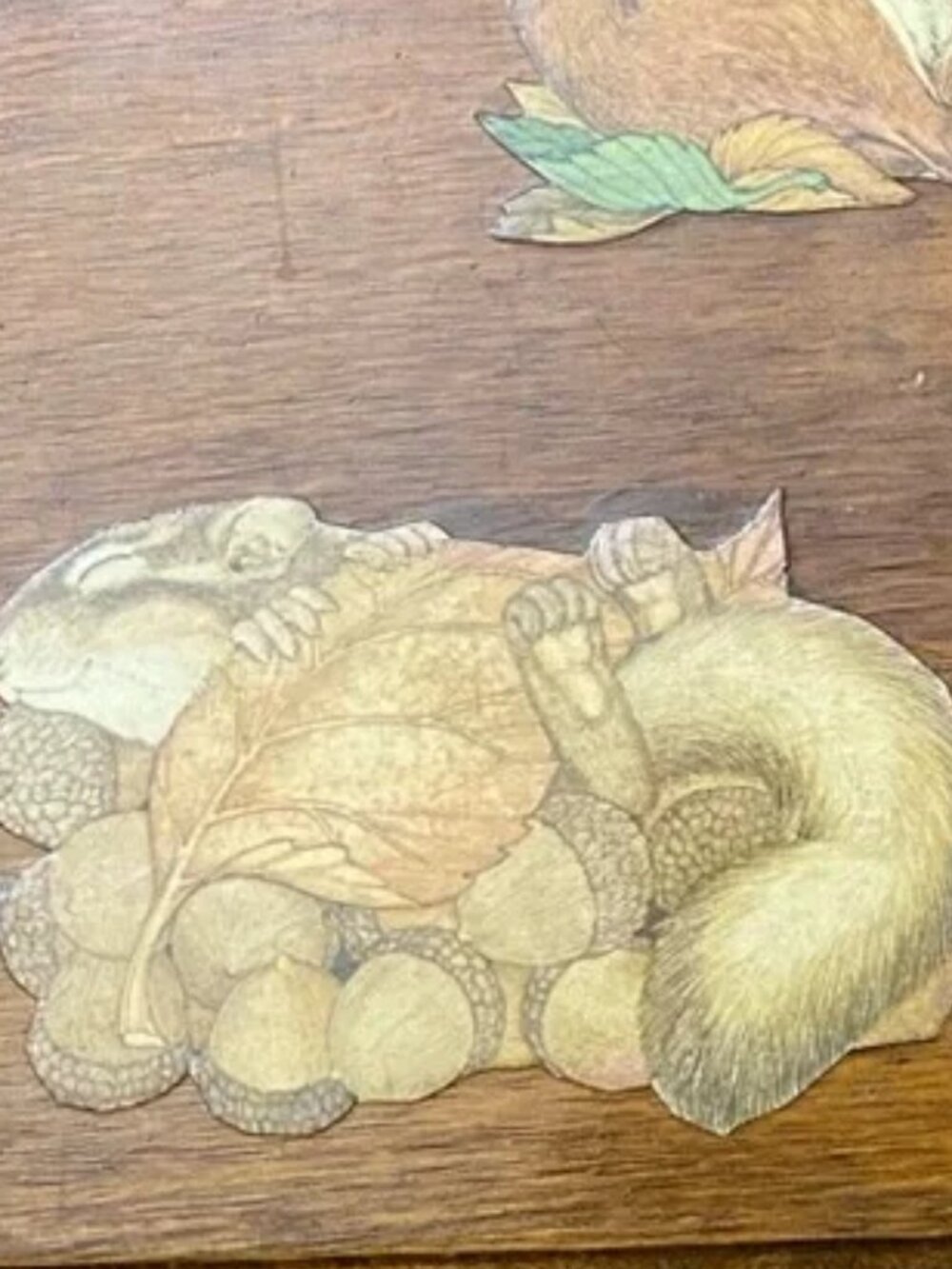 Homemade Wood Squirrel Art
